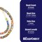The Bead Chest Painted African Krobo Beads - Full Strand of Ghanaian Tribal Glass Beads for Necklace or Jewelry Making (Rainbow Mix)